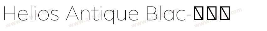 Helios Antique Blac字体转换